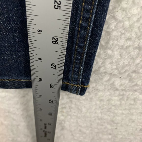 Lands' End Canvas Jeans Women's 30 Blue Denim Stretch Low Rise Straight Leg 7879 - Picture 4 of 9